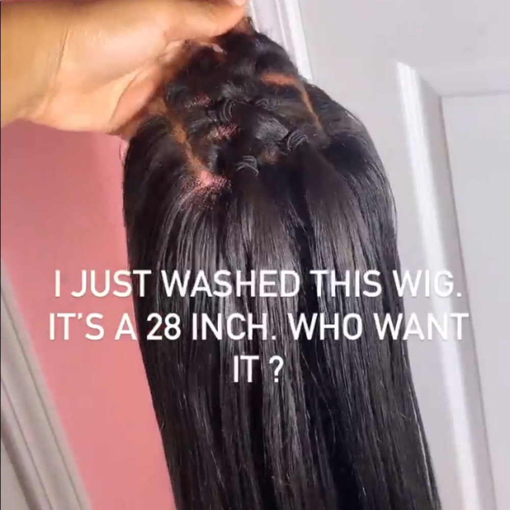 28 inch wig (human hair)